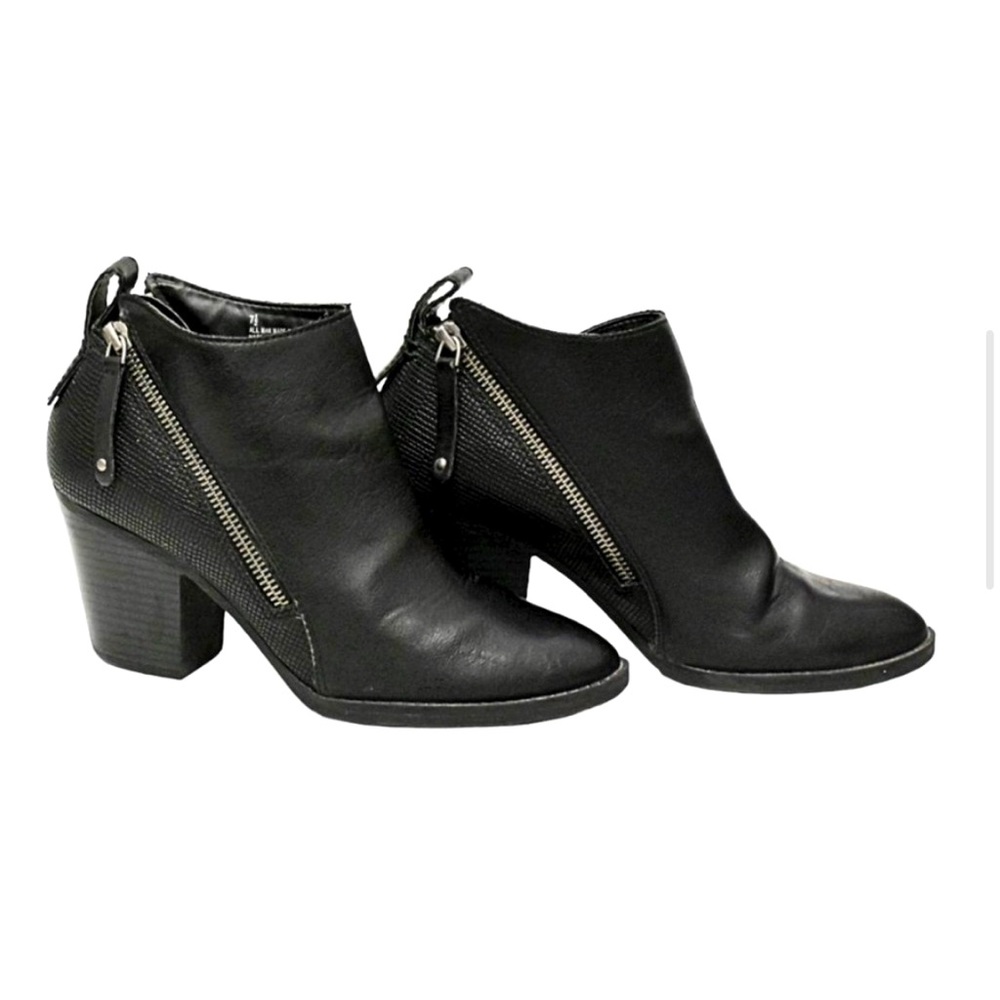 Women’s DV Dolce Vita Jameson Double Zip Booties NWOT Black Size 8